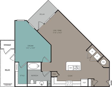 Ridgeline at Rogers Ranch Apartments San Antonio Floorplan 2