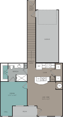 Ridgeline at Rogers Ranch Apartments San Antonio Floorplan 5