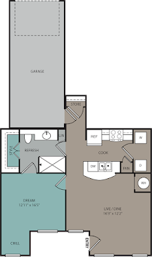 Ridgeline at Rogers Ranch Apartments San Antonio Floorplan 6
