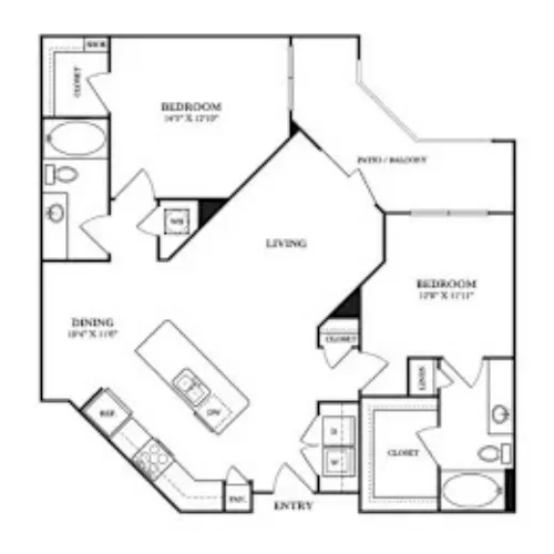 Rocklyn at Samuels Ave Fort Worth FloorPlan 11