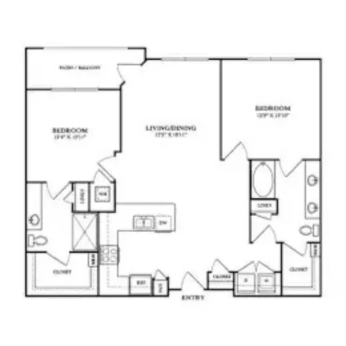 Rocklyn at Samuels Ave Fort Worth FloorPlan 12