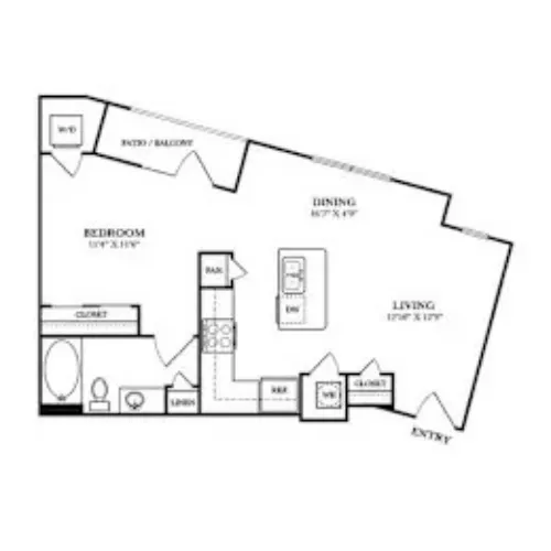 Rocklyn at Samuels Ave Fort Worth FloorPlan 4