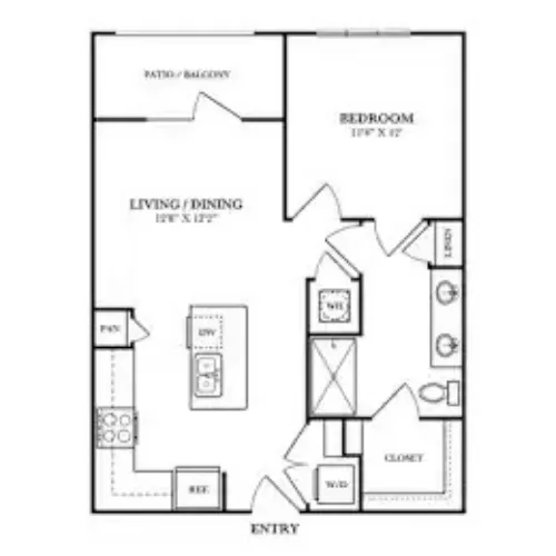 Rocklyn at Samuels Ave Fort Worth FloorPlan 6