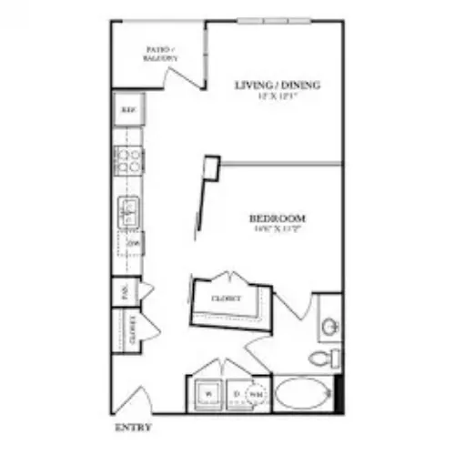 Rocklyn at Samuels Ave Fort Worth FloorPlan Rocklyn at Samuels Ave Fort Worth FloorPlan 3