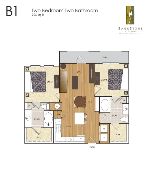 SageStone Village Fort Worth FloorPlan 10