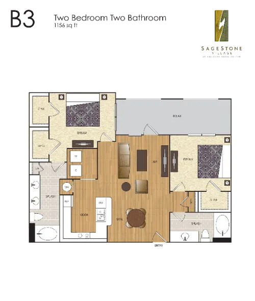 SageStone Village Fort Worth FloorPlan 14