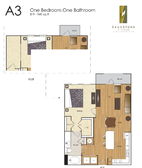 SageStone Village Fort Worth FloorPlan 5