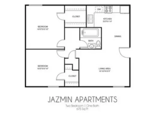 San Marcos Apartment Homes El Paso FloorPlan 2
