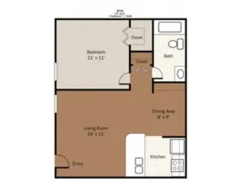 San Mateo Apartments El Paso FloorPlan 2