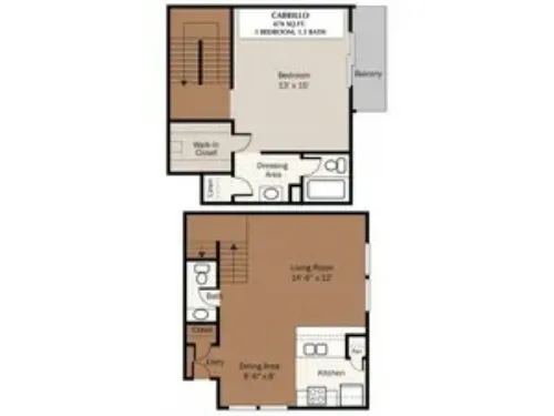 San Mateo Apartments El Paso FloorPlan 3