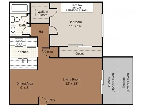 San Mateo Apartments El Paso Floorplan 4
