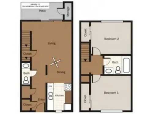 Santa Cruz Apartments El Paso Floorplan 3