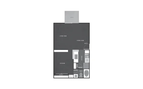 Soap Factory Apartments San Antonio Floorplan 3