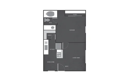 Soap Factory Apartments San Antonio Floorplan 4