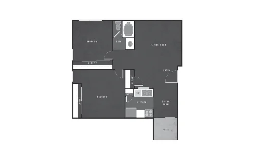 Soap Factory Apartments San Antonio Floorplan 9