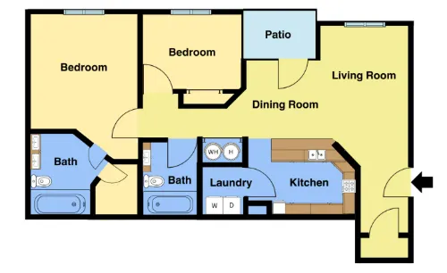 Spanish Villas El Paso Floorplan 2