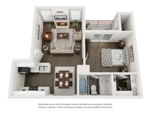 Spring Park El Paso Floorplan 1