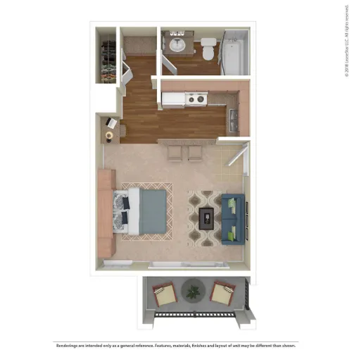 Stoneybrook Apartments & Townhomes San Antonio Floorplan 1