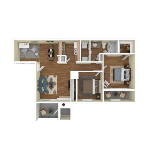 Stoneybrook Apartments & Townhomes San Antonio Floorplan 13