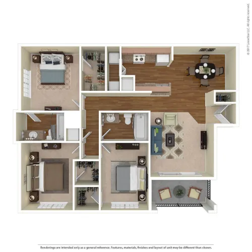 Stoneybrook Apartments & Townhomes San Antonio Floorplan 20