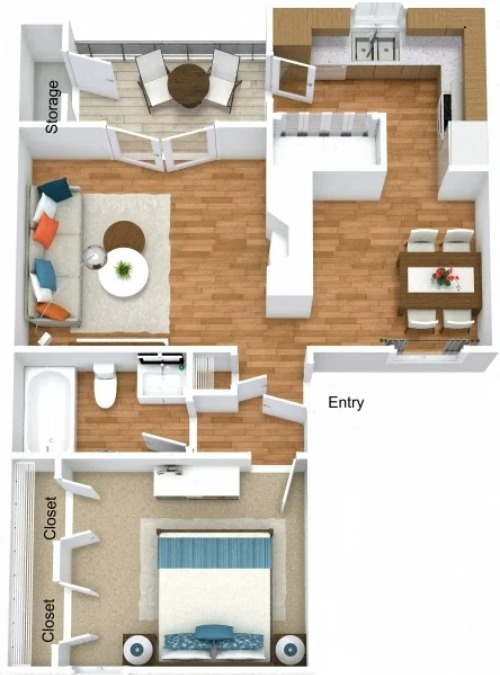Summers Landing Apartments Fort Worth FloorPlan 2
