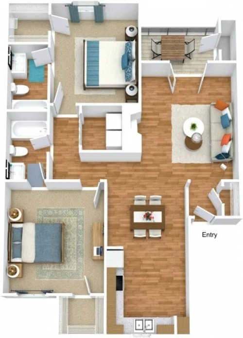 Summers Landing Apartments Fort Worth FloorPlan 5