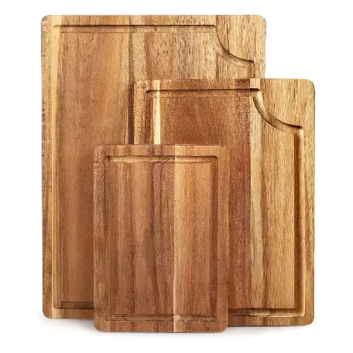 Sustainably Sourced Acacia Wood Cutting Board Organic Modern Kitchen
