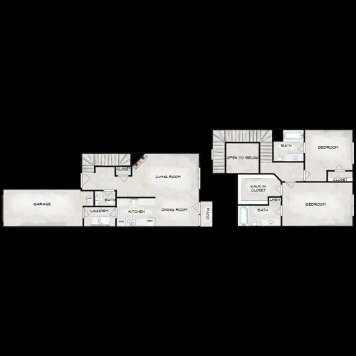 Sycamore Pointe Townhomes floor plan 1