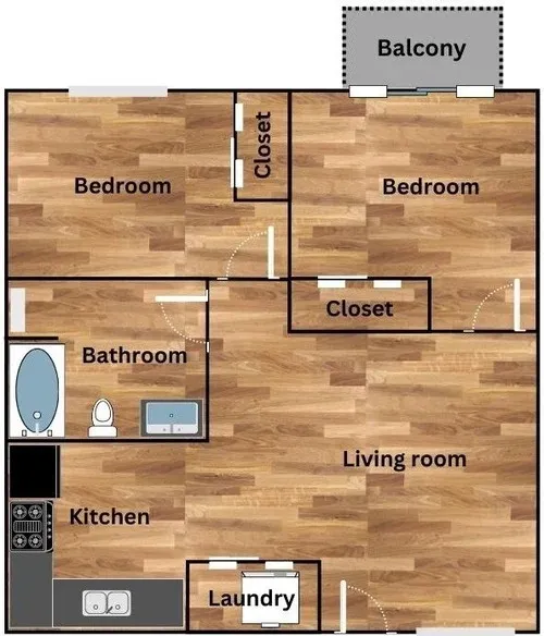 THE 501- Downtown living floor plan 2