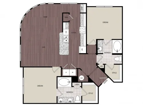 Tallgrass Village Fort Worth Floorplan 6