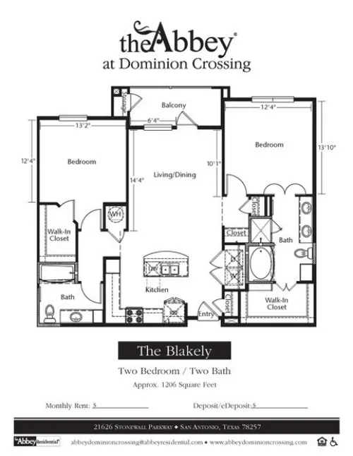 The Abbey At Dominion Crossing San Antonio Floorplan 4