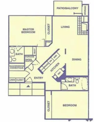 The Bartlett Apartment Homes El Paso Floorplan 2