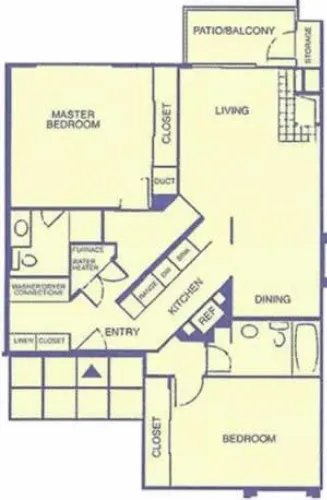 The Bartlett Apartment Homes El Paso Floorplan 3