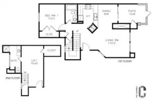 The Campbell Fort Worth Floorplan 5
