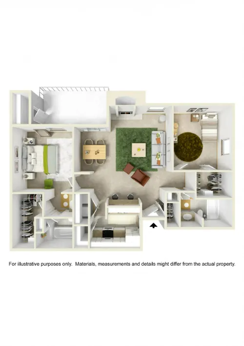 The Chimneys Apartments El Paso FloorPlan 4