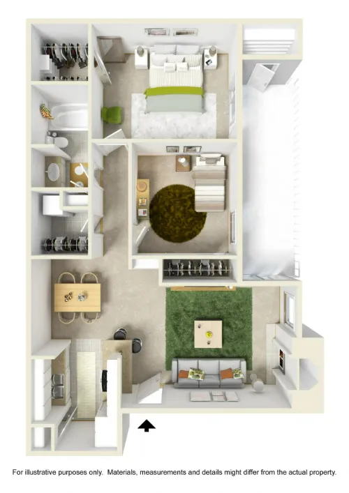 The Chimneys Apartments El Paso FloorPlan 5