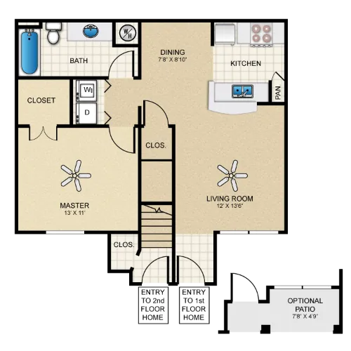 The Cottages at Edgemere El Paso Floorplan 2
