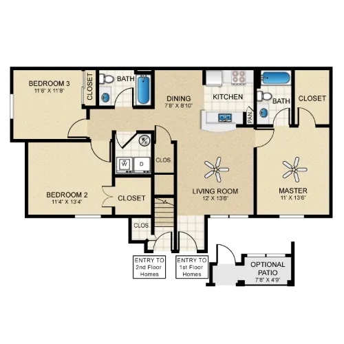 The Cottages at Edgemere El Paso Floorplan 5