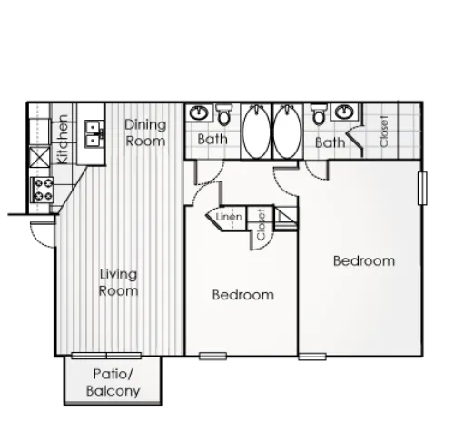 The Creek White Settlement FloorPlan 3