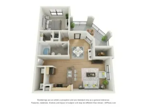 The Greens of Fossil Lake Fort Worth floorPlan 1