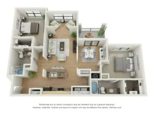 The Greens of Fossil Lake Fort Worth floorPlan 5