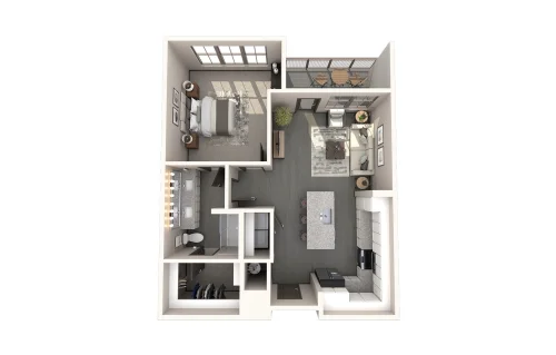 The Harden at Public Market Fort Worth Floorplan 1