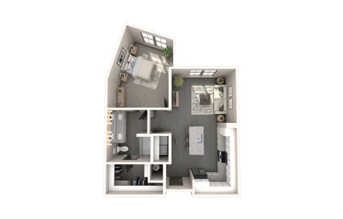 The Harden at Public Market Fort Worth Floorplan 2
