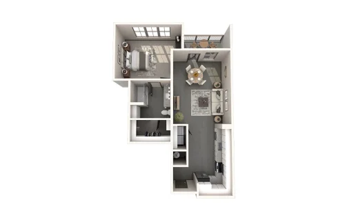 The Harden at Public Market Fort Worth Floorplan 3