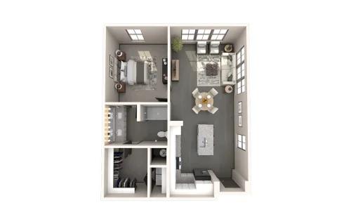 The Harden at Public Market Fort Worth Floorplan 7