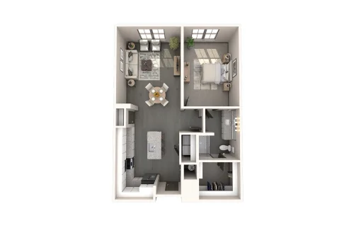 The Harden at Public Market Fort Worth Floorplan 9