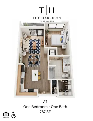 The Harrison Fort Worth Floorplan 3