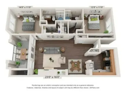 The Henderson Fort Worth FloorPlan 6