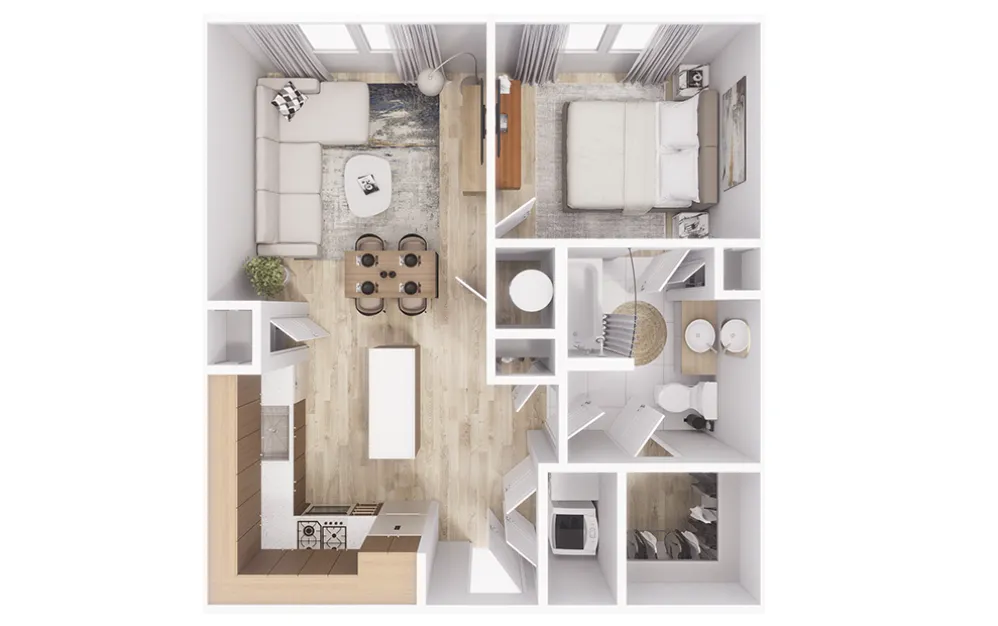 The Magnolia at Georgetown Apartment Floorplan 2