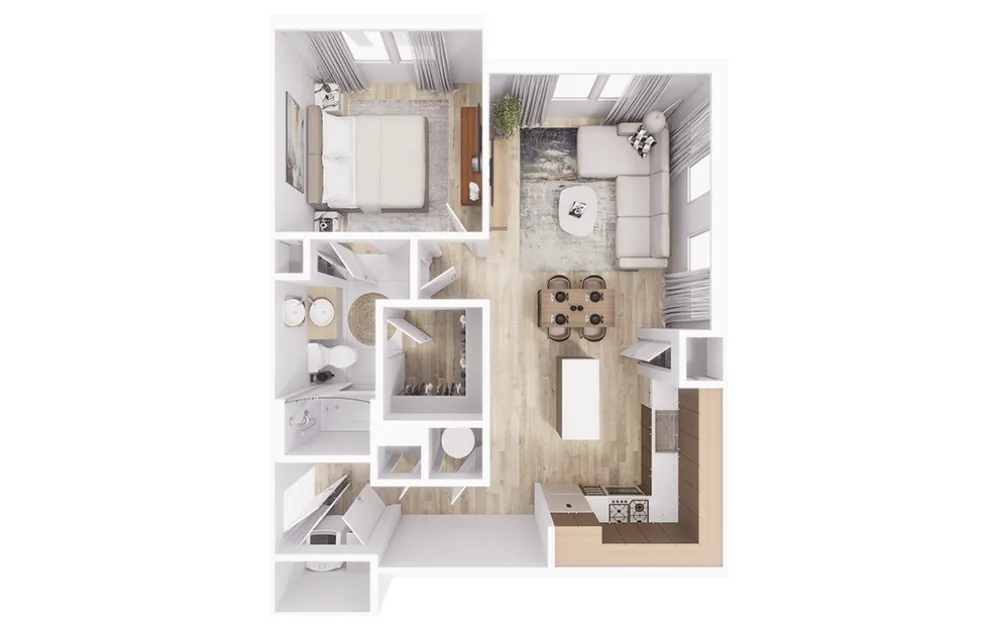 The Magnolia at Georgetown Apartment Floorplan 3